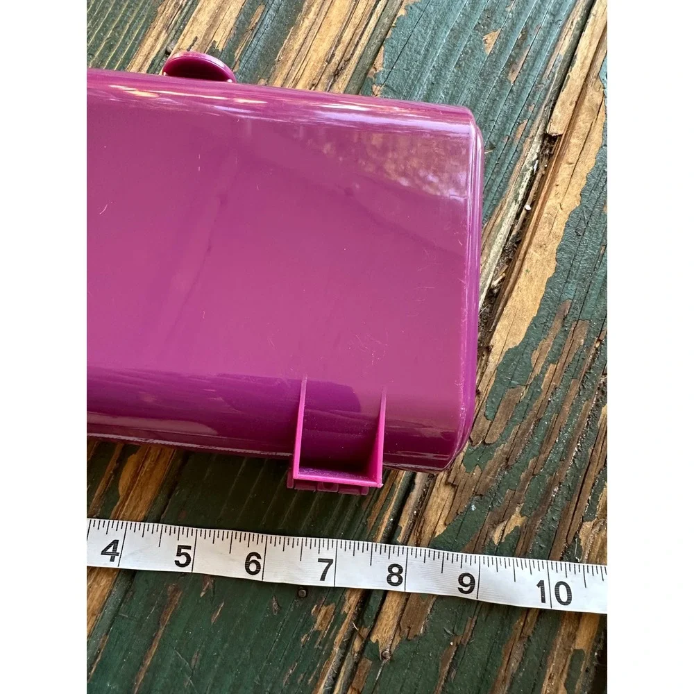 Caboodles 5405 Mini Makeup Case Purple Cosmetic Organizer Mirror Travel Box